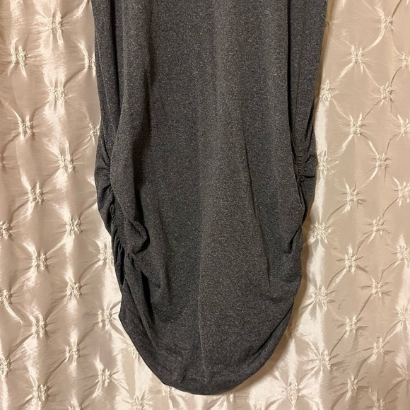 Lululemon In The Flow Seamless Tank Dress Heathered Black Gray Bodycon Athletic - Picture 4 of 16